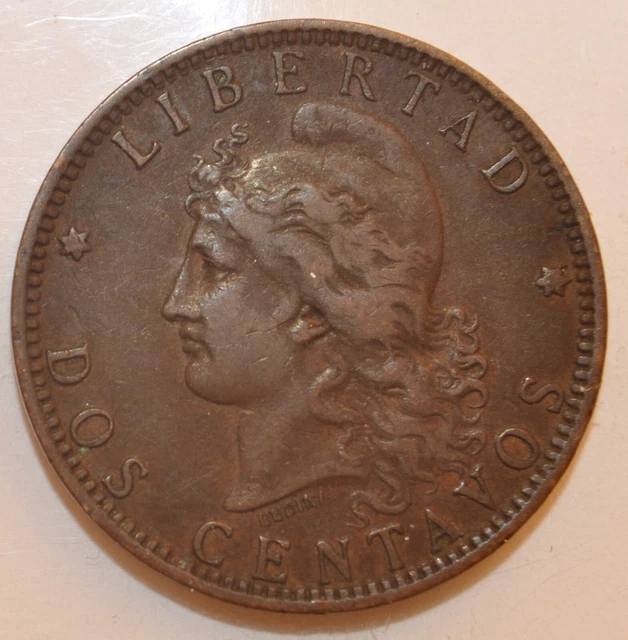 1893  2 Centavos  Argentina