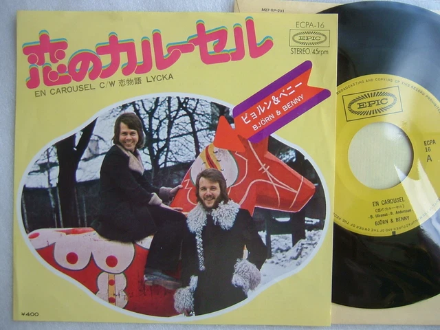 【7inch】ビョルン&ベニー - 恋のカルーセル / 恋物語　ECPA-16 7INCH BJORN BENNY - Love Carousel / Story Ecpa-16 $306.16
