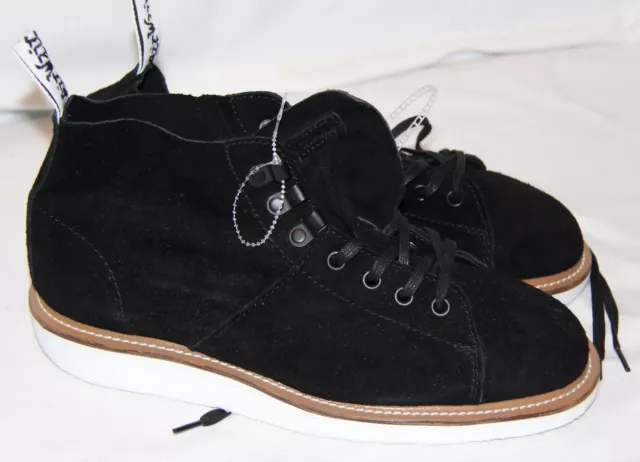 Chaussures en cuir daim noir Dr Martens Air Walk femmes Lesley 8 bottes neuves Chukka 2
