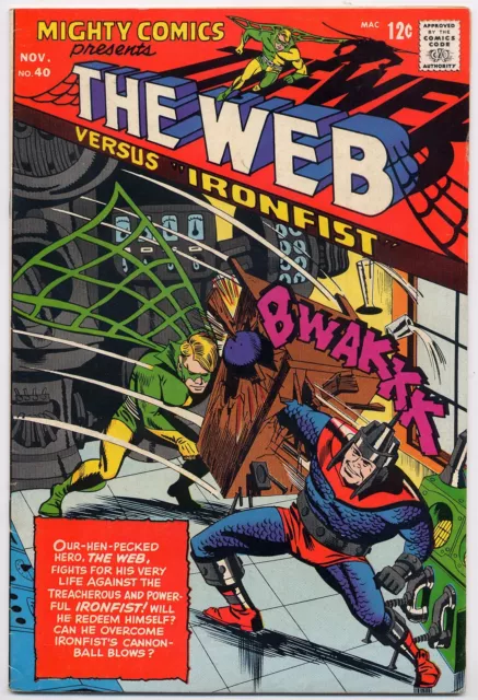 Mighty Comics 40 FN/VF 7.0 1966 The Web Ironfist Paul Reinman