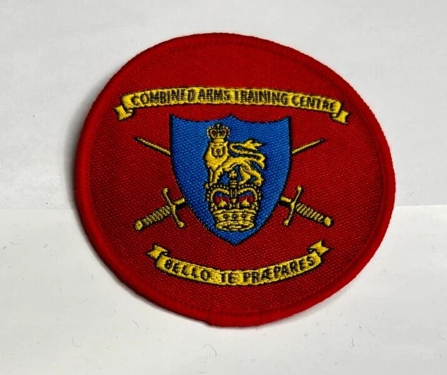 BRITISH ARMY COMBINED Arms Training Centre Cloth Badge patch 7 cm's