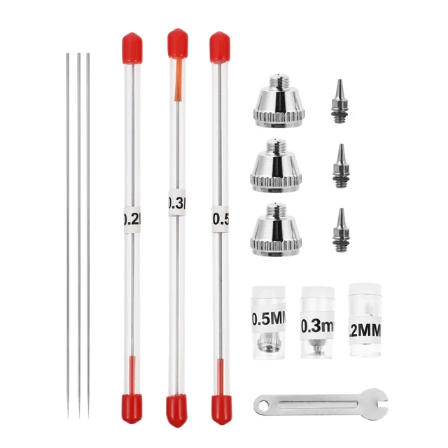 Kit De 9 Connecteurs Pour Aérographe - Adaptateurs Filetés 1/8" Et 1/4" Pour Compresseur, Tuyaux, Pistolet à Peinture