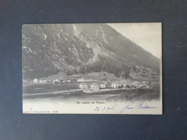 Carte Postale Un Salutation De Fiesso Ticino - Neuve Du 1909 Subalpina AAA