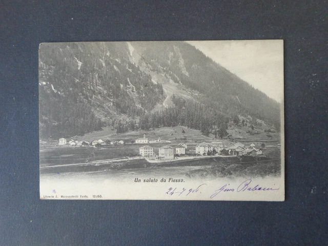 CT/ UN SALUTO da SALUZZO - (Cuneo) - Viaggiata 1900 - RARA!!! EUR 13