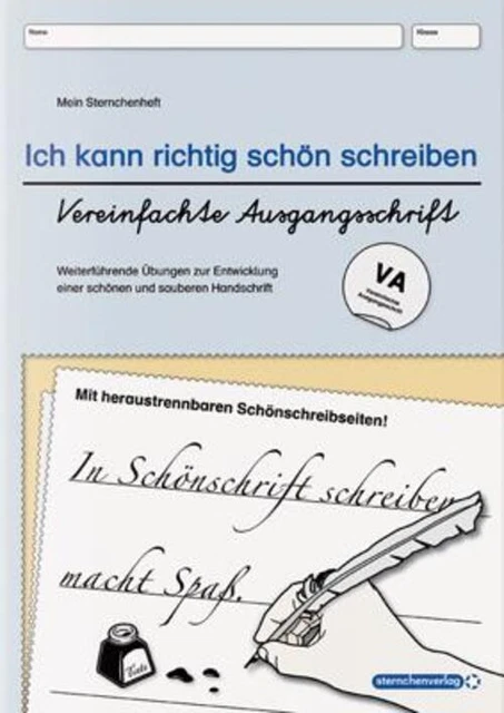 Ich kann richtig schön schreiben - Vereinfachte Ausgangsschrift VA | Langhans