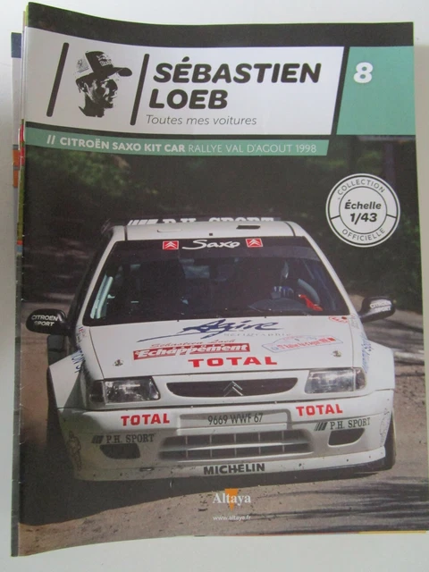 Modèle Réduit Citroën Saxo Kit Car Sébastien Loeb Rallye Val D'Agout 1998 Altaya 1/43 - Neuf, En Zamak, Boîte Fermée