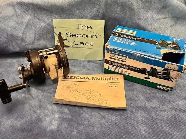 Shakespeare Sigma Series 2914-350 multiplier reel  with box + leaflet sea pier