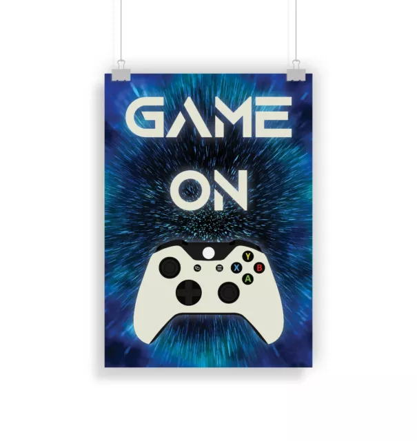 Xbox One Poster, Gaming, Gift, Wall art, Gamer, Gifts, Print, Art, Decor, Game
