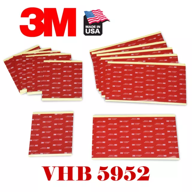 3M #5952 VHB 4" x 4"In  (100mmx100mm) Double Sided Foam Adhesive Tape Mounting E