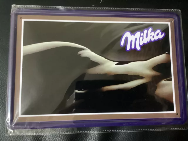 Blechschild 20x30 Milka Erotik sexy Kurven, Schokolade Pin-up, Reklame neuwertig