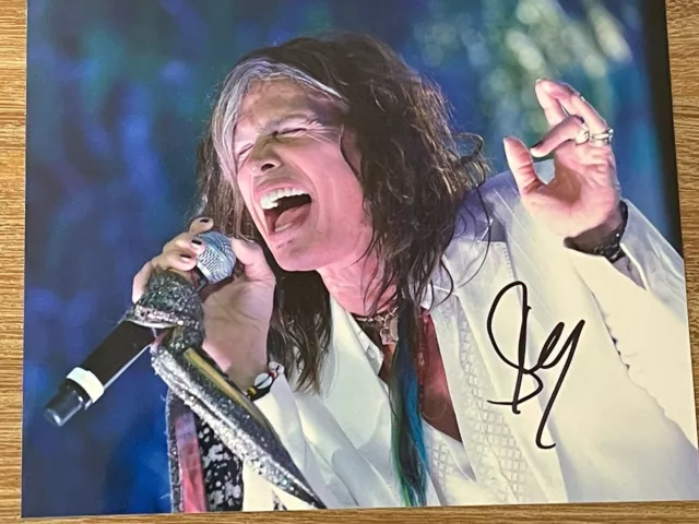 Steven Tyler Autographed 8x10 photo, signed, authentic, COA, Aerosmith 2