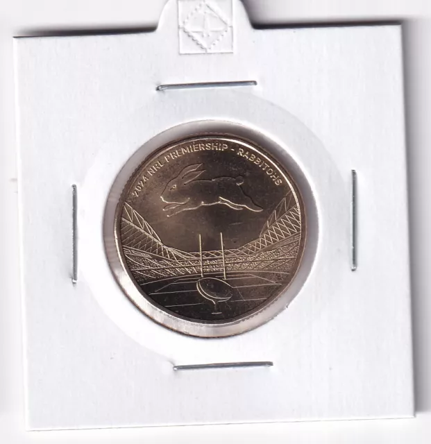 Australian: 2024 $1 Nrl Rugby Sydney Rabbitohs Unc Coin In 2X2 Holder