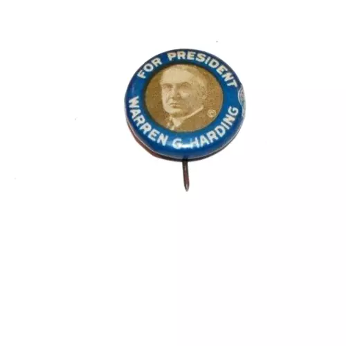 1920 WARREN HARDING PRESIDENT campaign pin pinback political button election