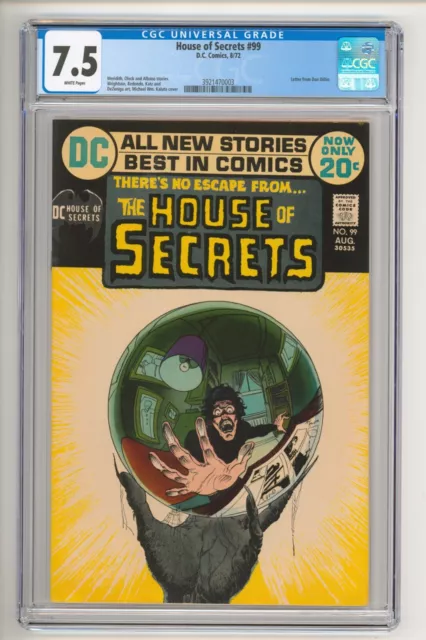 House of Secrets #99 Michael Kaluta Cover CGC 7.5