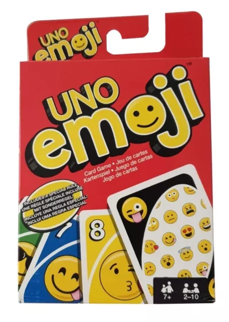 UNO Kartenspiel/Gesellschaftsspiel - EMOJI-Version - Neu & OVP