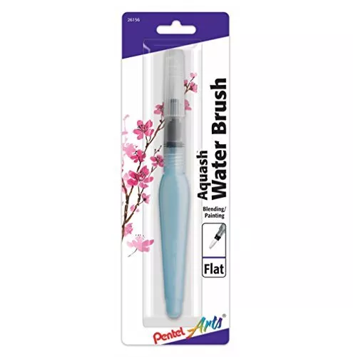 Pentel Arts Aquash Water Brush, Flat Tip,1-Pk Carded