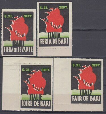 F-Ex9151 Italy Cinderella Stamps Lot. Mh- No Gum Bari Levant Fair Different Lang