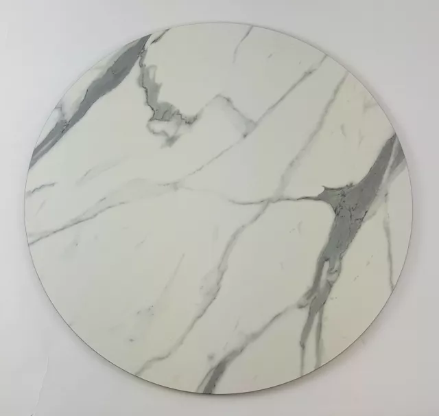 Tisch Platte Gastronomie weißer marmor Lafuma Mobilier Horizon  Ø69 cm , Neu
