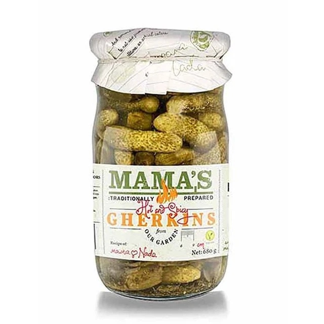 Mama's Gherkins Hot &amp; Spicy 680g