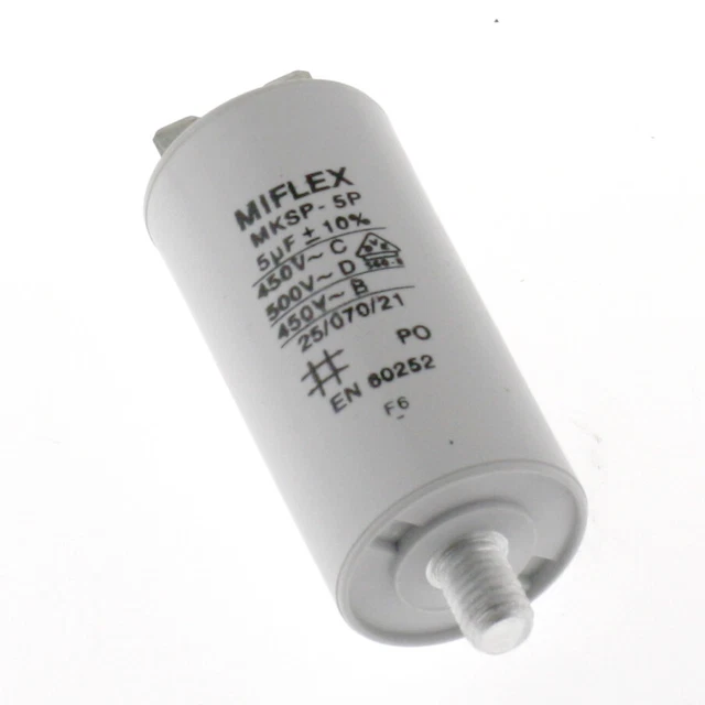 GTIWUNG 2 Pièces Condensateur Démarrage Moteur 5uF 450V CBB60 - Pour Pompes Et Machines à Laver
