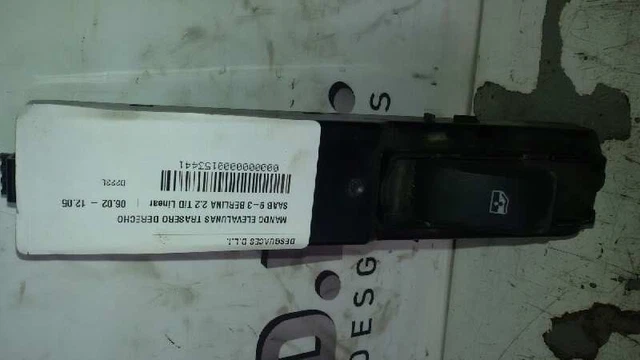 12803058 alzavetri interruttore posteriore destro per SAAB 9-3 2.2 TID 2004 153441