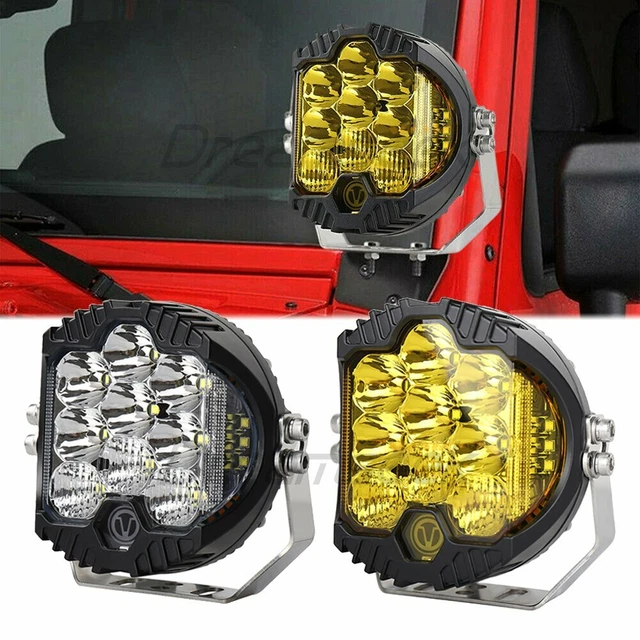 Lumière de Travail 90W LED Angel Eye - Phare Combo Spot pour Off Road