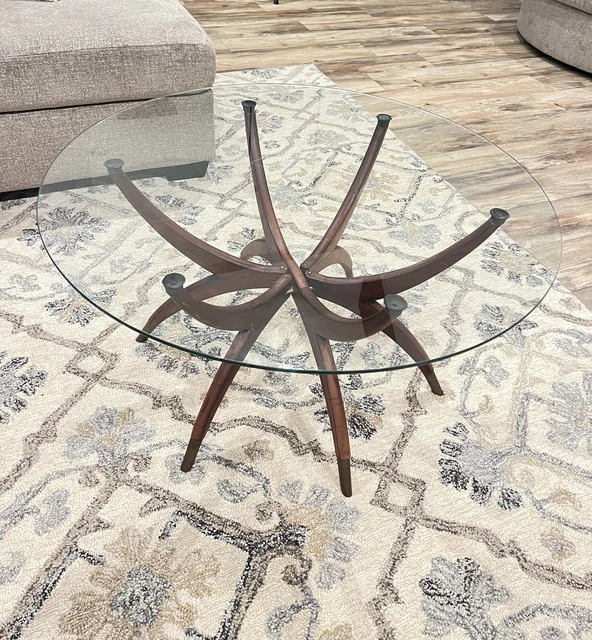 Antique Spider Leg Glass top Table
