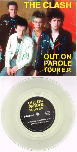 The Clash - Out On Parole Tour Ep Clear Vinyl  7" Single