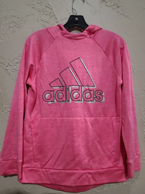 Adidas Pink Hoodie Junior Girls Sz XL (16)