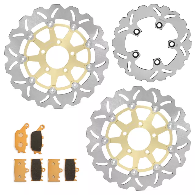 Disques de frein Avant Arrière et Plaquettes pr SUZUKI SV 1000 SV1000S 2003-2007