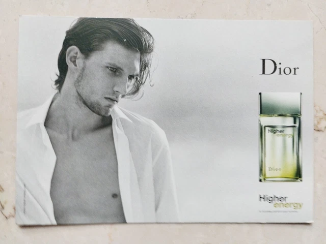 Dior higher Energy Perfume italian advertising Postcard  gay interest