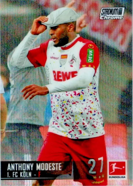 Topps Stadium Club Chrome Bundesliga 21/22 Anthony Modeste Wave Refractor