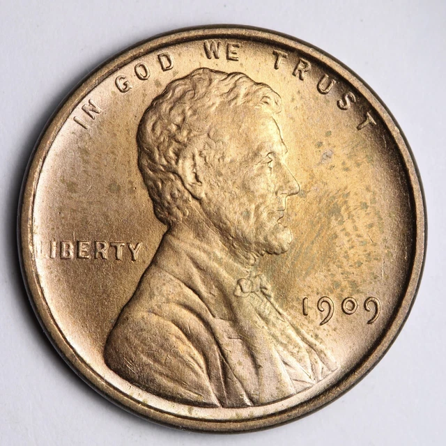 1909 VDB Lincoln Wheat Cent Penny CHOICE BU *UNCIRCULATED* MS RED E237 KTES