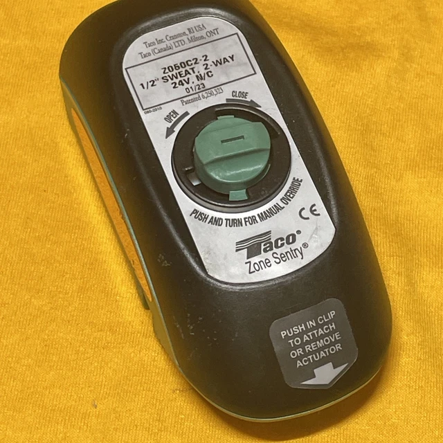 TACO Z050C2-2 Zone Sentry 1/2 Zone Motorized Valve 24V Normally Closed.
