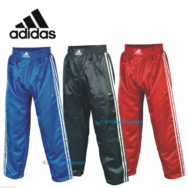 ADIDAS ® Kickboxhose Kickboxen Hose Kickbox Thaiboxhose schwarz blau rot Hosen