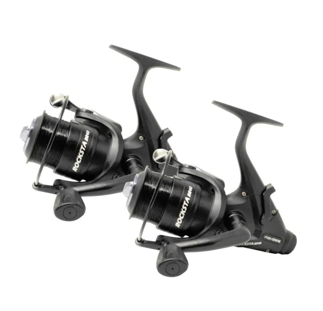 Pair Of Size 50 Freespool Carp & Pike Bass Fishing Reels Ex Display Mint