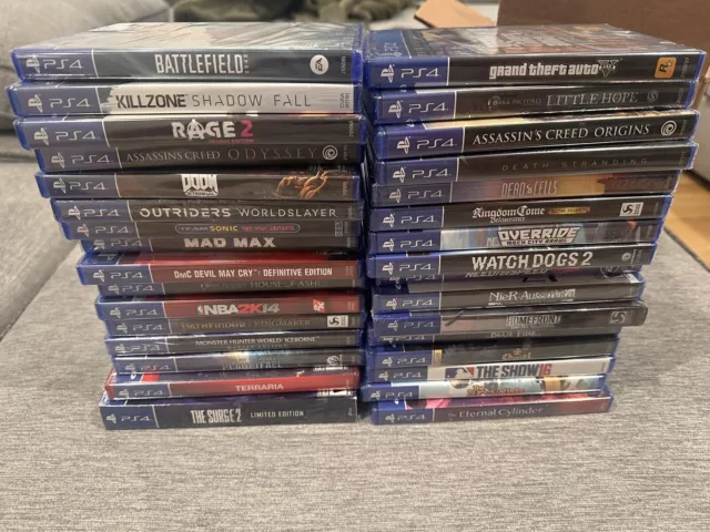 PS4 & PS5 Game Lot of 32 Brand New Sealed *** Some have flaws ***