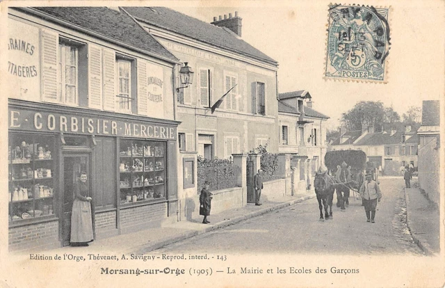 Cpa 91 Morsang Sur Orge Mairie Et Ecole Ds Garcons