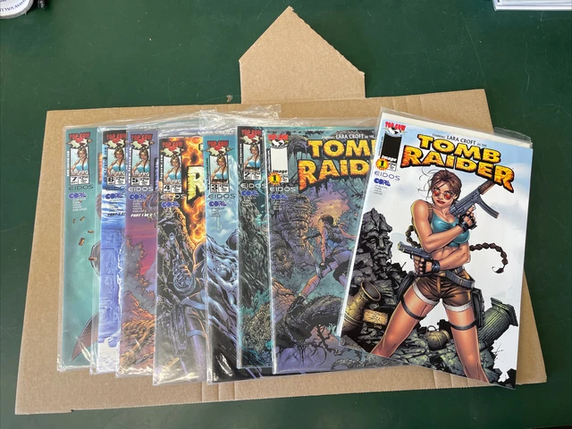 TOMB RAIDER Image Comics Top Cow 1999 First Print #1-7 Variant Lot of 8 Comics