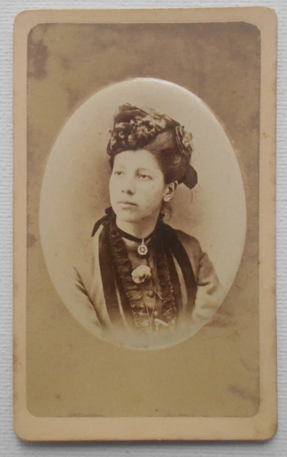 B. Raimondi Pavia Fotografia Cdv Ritratto Ricordo Femminile Signora 1893