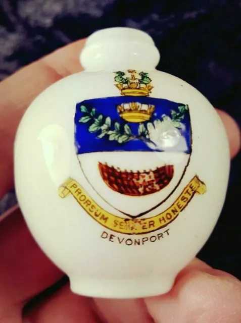 Devonport Crested China  Guz Expats Historic Collectable Gift