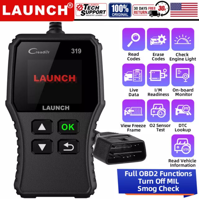 LAUNCH CR319 OBD2 Scanner OBD Code Reader Car Check Engine Fault Diagnostic Tool