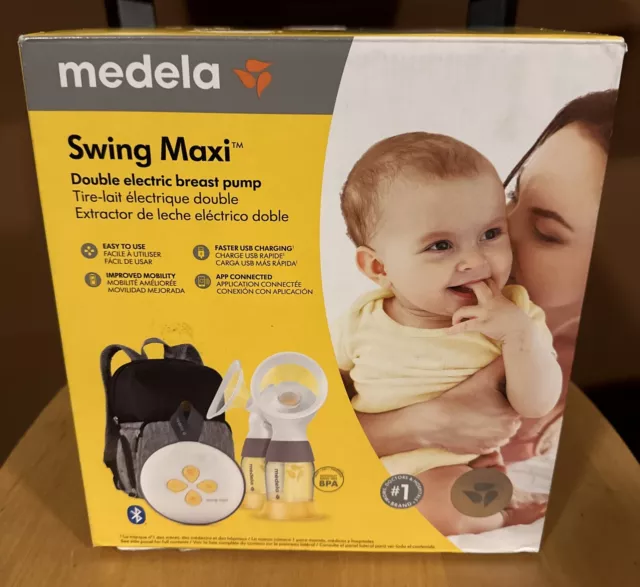 Medela Swing Maxi Baby Feeding Double Electric Breast Milk Pump New, Worn Box
