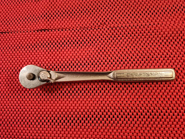 Vtg Craftsman 1/2" Dr Ratchet #V-44985, Quick Release, Made In The U.s.a.
