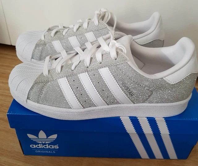Adidas Originals Adidas Superstar Weiss Silber Schuhe Adidas