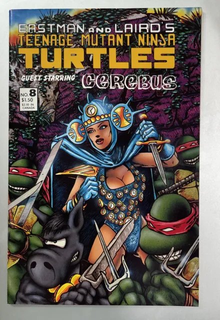 1986 Teenage Mutant Ninja Turtles #8 1st Print Mirage Comics Eastman & Laird A