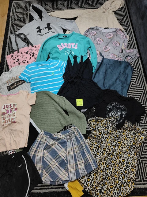 #160 Enorme pacchetto di vestiti per ragazze 12-13-14 anni GEORGE NEXT NUOVO LOOK PRIMARK
