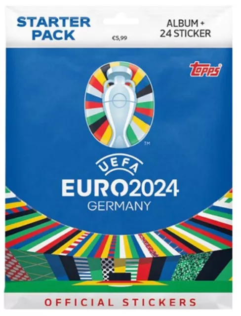 Topps UEFA Euro 2024 - Sticker; Starter (Album + Sticker) VORBESTELLUNG !!!