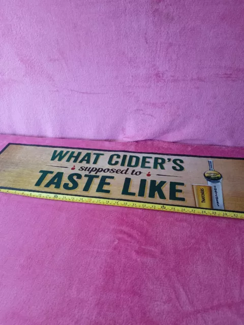 Thatchers  Cider Bar Runner Fabric and Rubber Beer Mat Pub Man Cave
