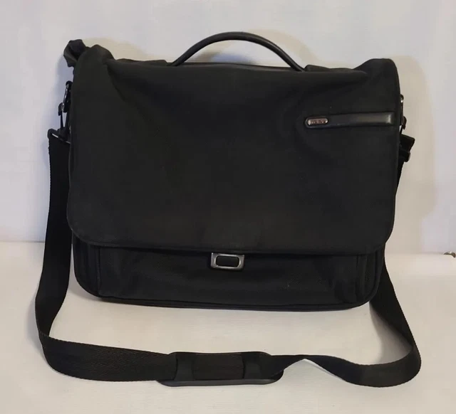 Tumi FXT Ballistic Nylon Slim Expandable Computer Flap Briefcase Black #26192D4